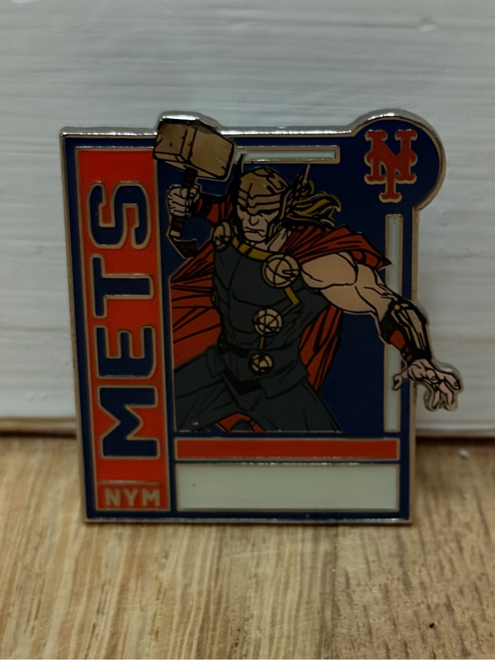 Marvel NY Mets Thor Enamel Pin